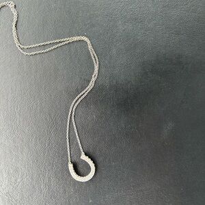 Elegant white gold Necklace with real diamonds